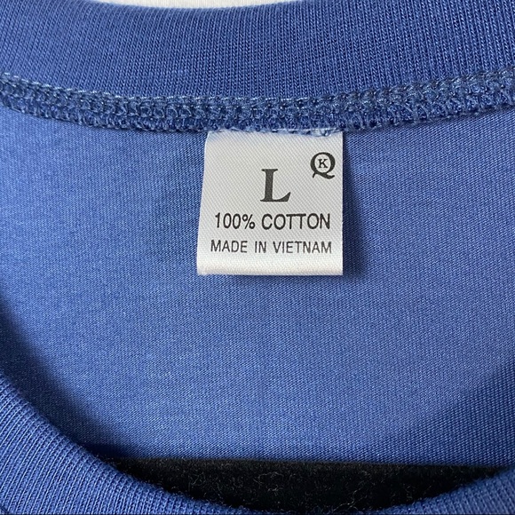 Navy Blue Vietnam Embroidered Souvenir T-shirt Med - Picture 5 of 5